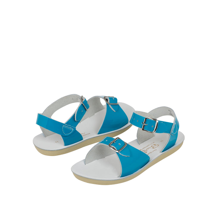 Surfer Premium sandaal in hoogglans turquoise