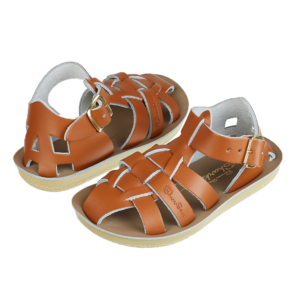 Shark sandal in brown