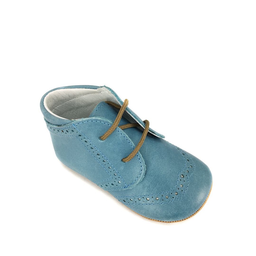 Blue simple pre-walking shoe