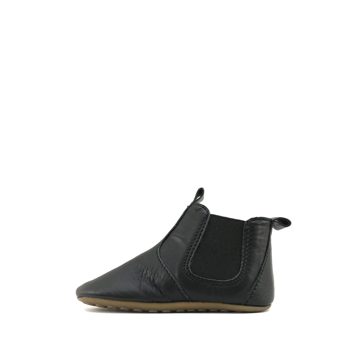 Black slipper boot