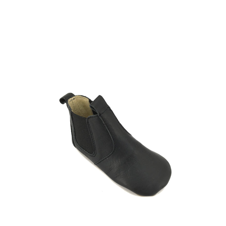 Black slipper boot