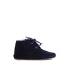 Pre-walking shoe dark blue suede