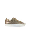 Lage metallic champagnekleurige sneaker