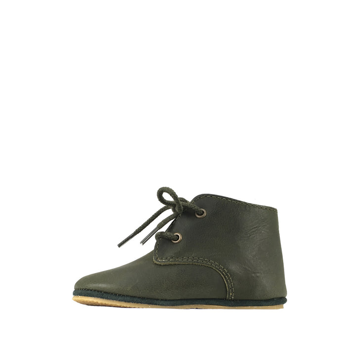 Pre-walking shoe dark green