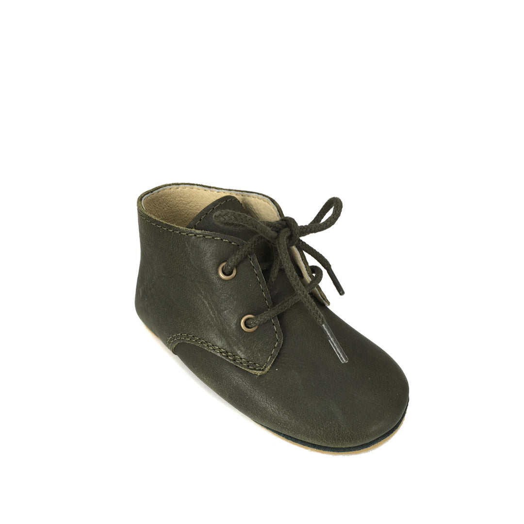 Pre-walking shoe dark green