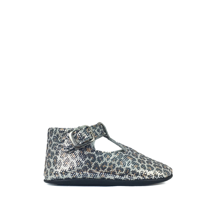 Babyslof ballerina leopard glitter