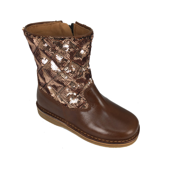 Boot brown glitter