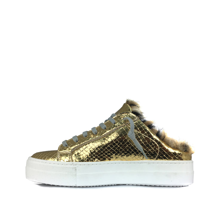 Gold lined insert sneaker