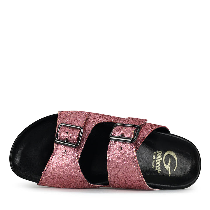 Slipper pink glitter