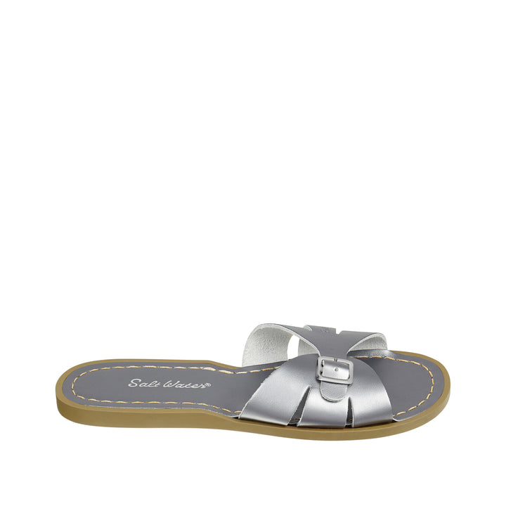 Slides in pewter silver