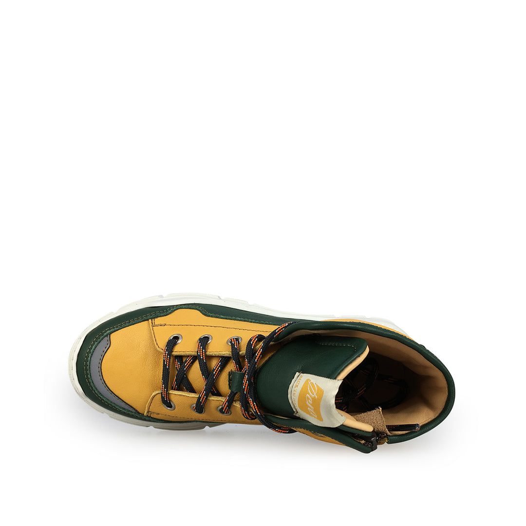 Sneaker ochre / green