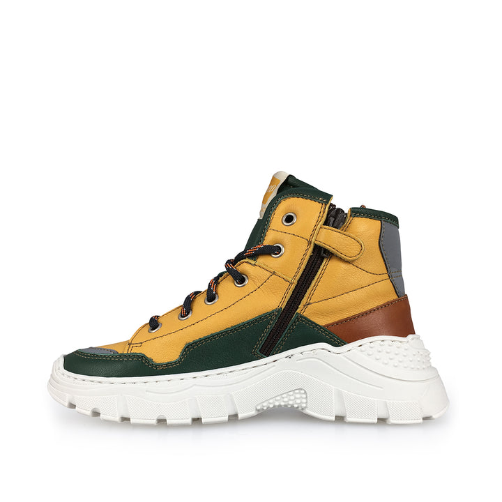 Sneaker ochre / green