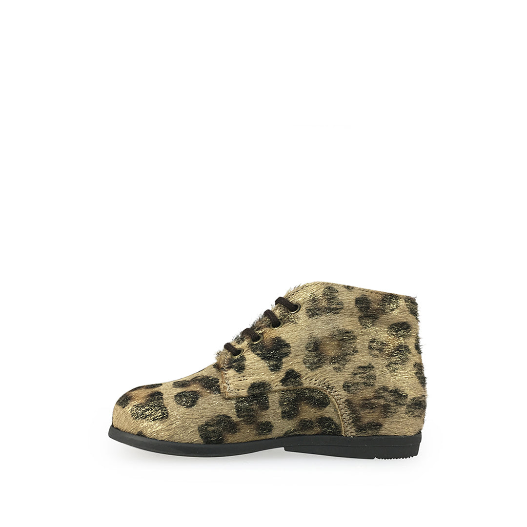 Ankle boots in pony leopard