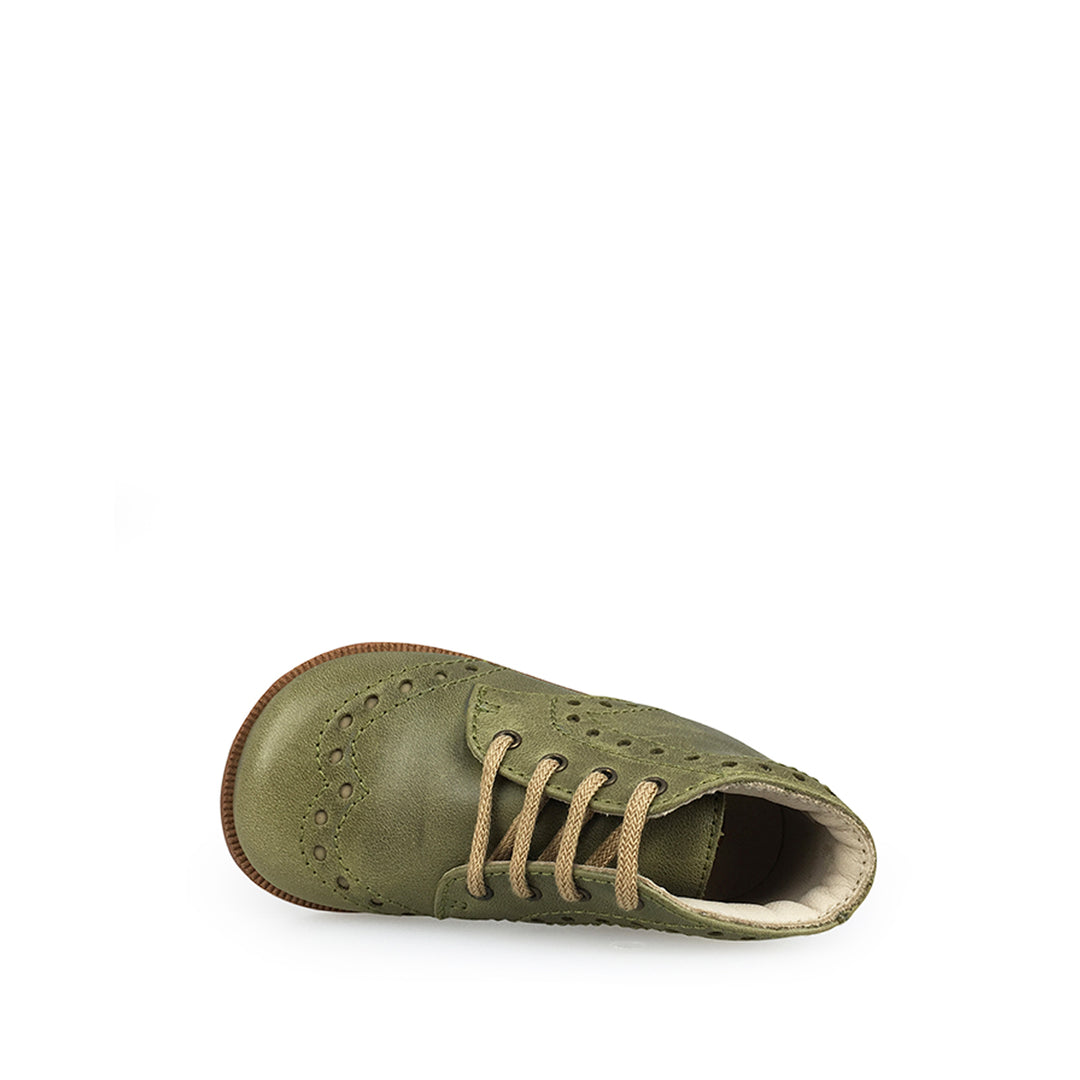 Lace-up shoe green