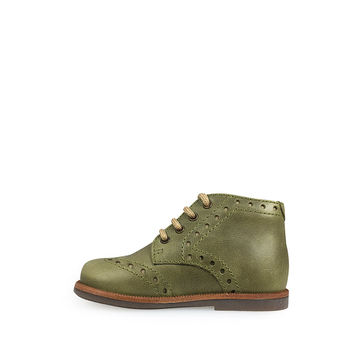 Lace-up shoe green