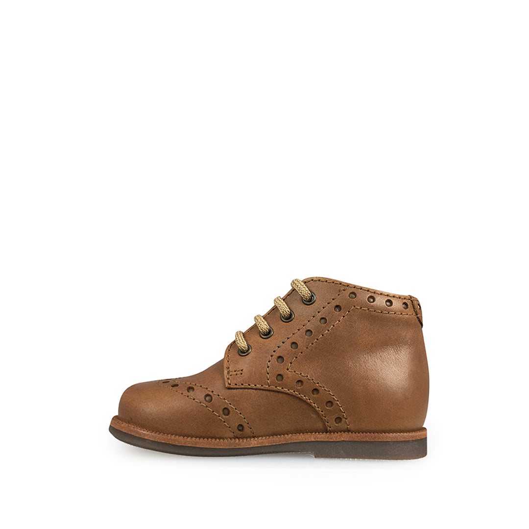 Veterschoen bruin met brogues