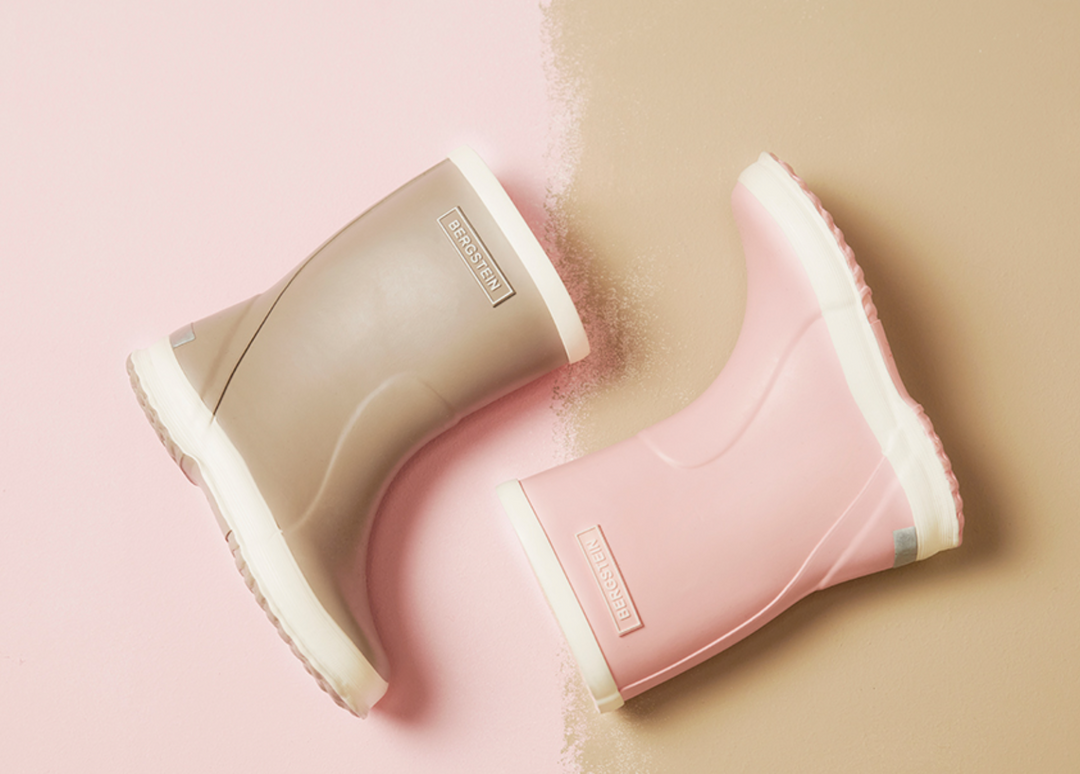 Rain boots pastel grey