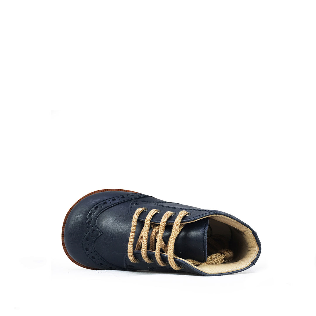 Lace-up shoe dark blue