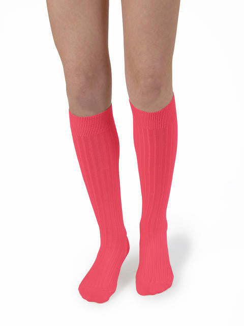 Knee-high socks rubarbre