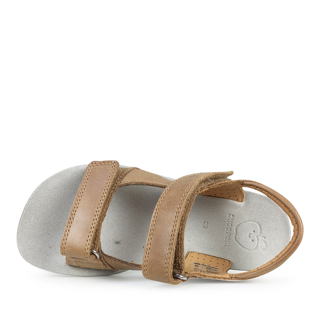 Brown velcro sandal