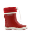 Rain boots red / wool