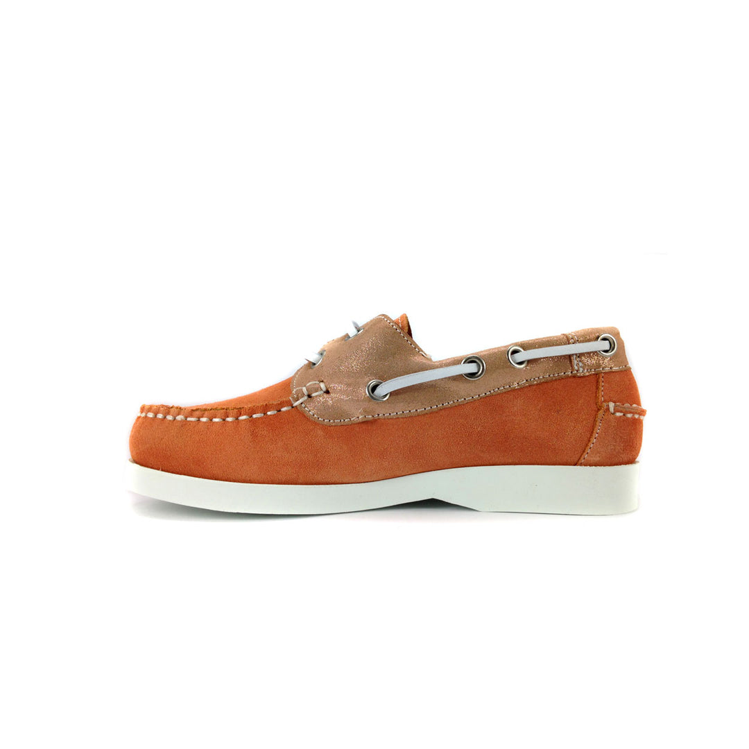 Boat shoe orange/brown