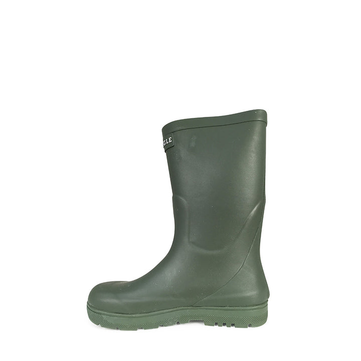 Khaki rain boots