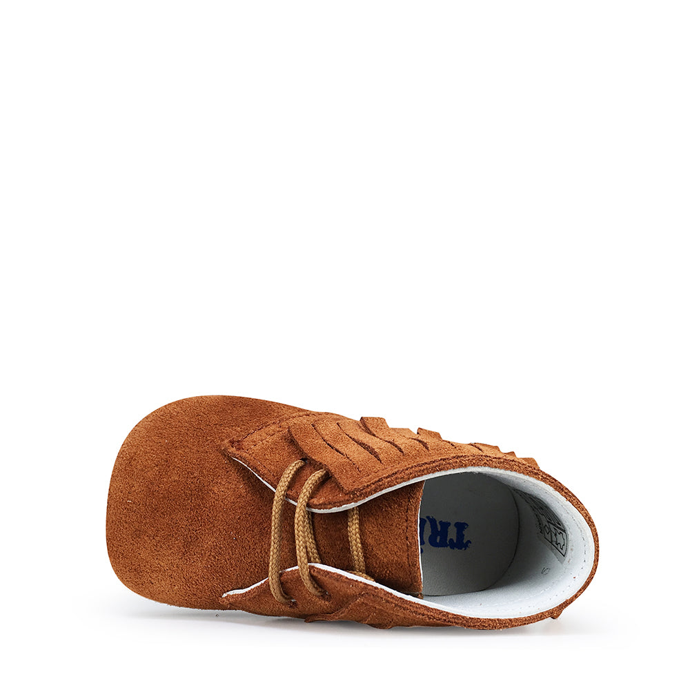 Prestapper in bruin zachte nubuck