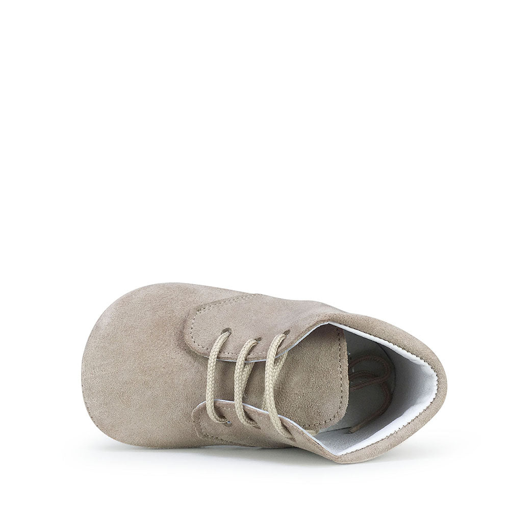 Baby slippers taupe