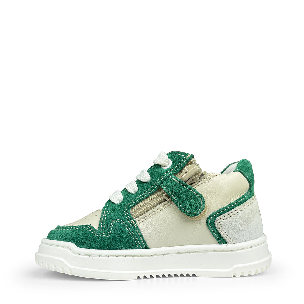 Sneaker wit en groen