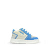 Sneaker wit en blauw