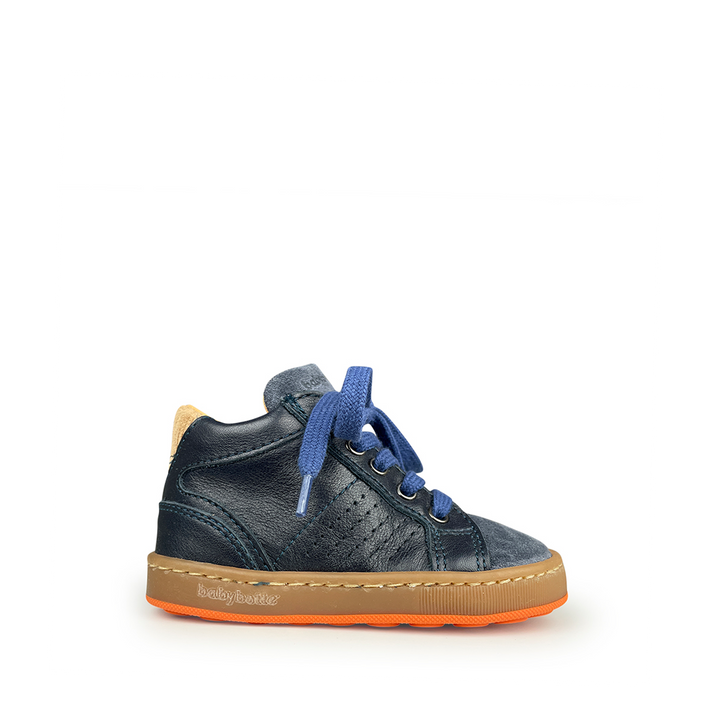 Blauwe soepele sneaker