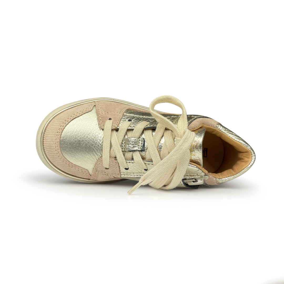 Sneaker roze en platina