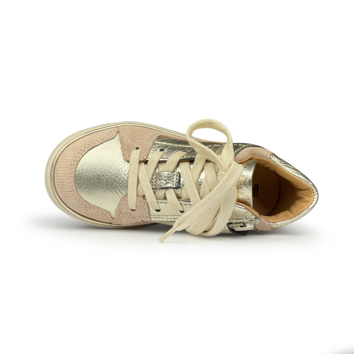 Sneaker roze en platina