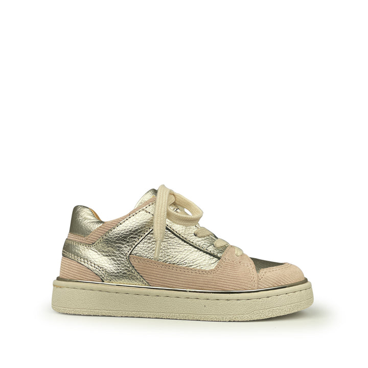 Sneaker roze en platina