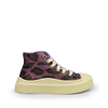 Paarse sneaker met print