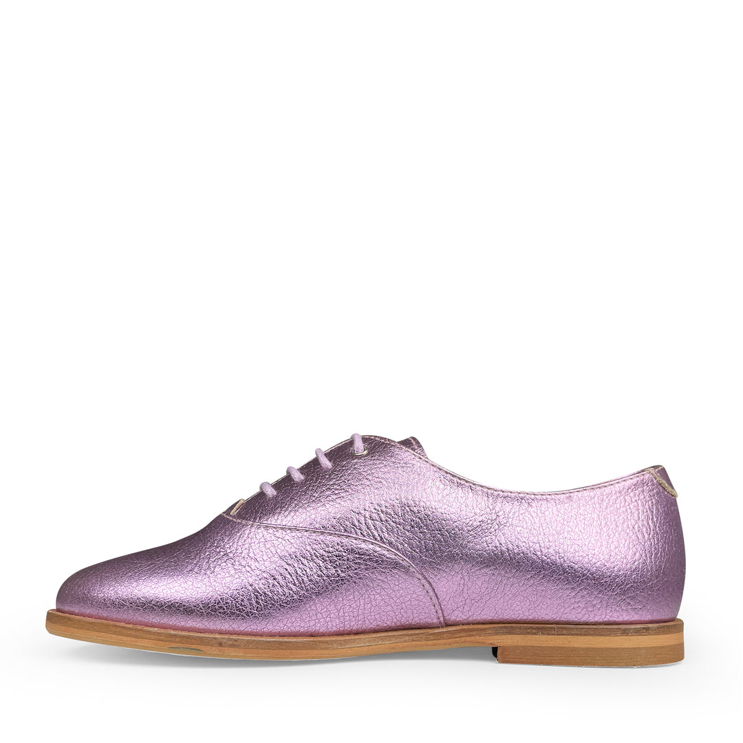 Gold lace-up shoe