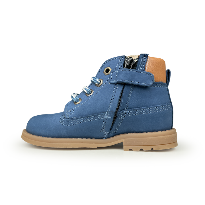 Blauwe veterbottine