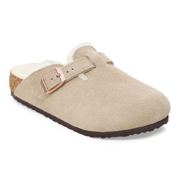 Boston Kids taupe met wol