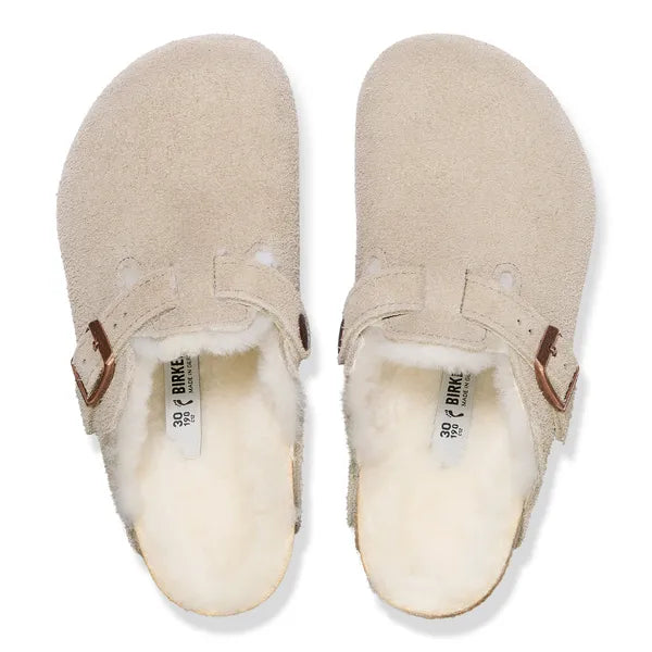 Boston Kids taupe met wol