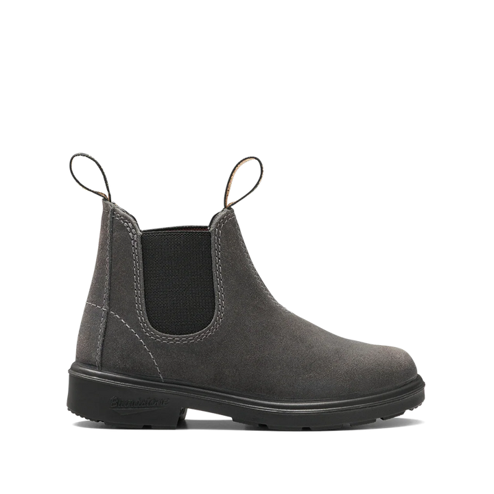 Laars Kids 2594 waxed Suede steel grey