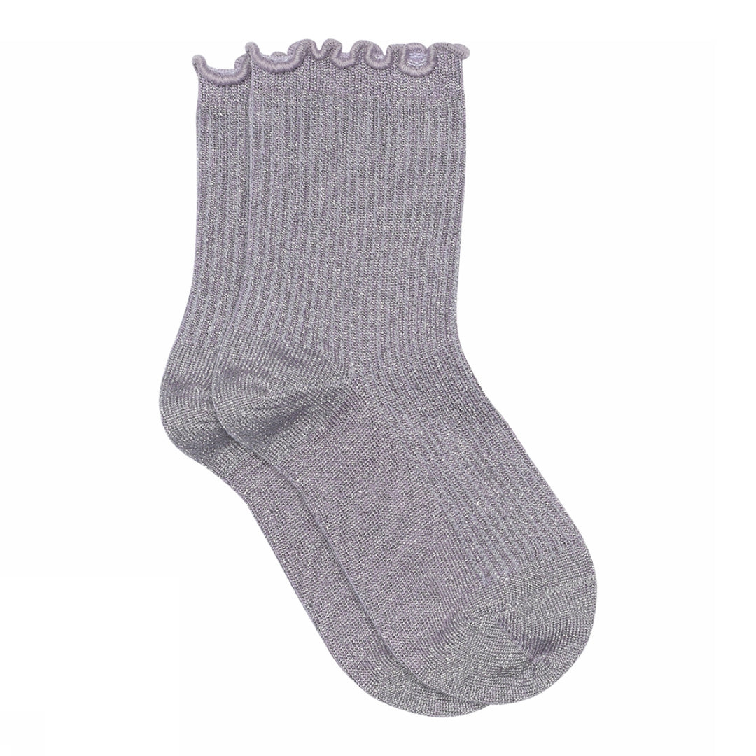Doris glitter Socks - Lila