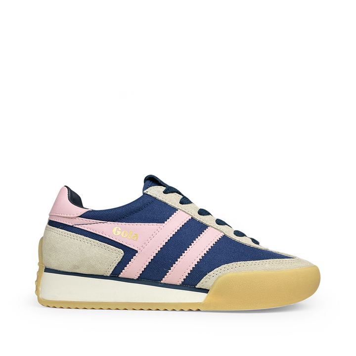 Pacer sneaker navy en roze