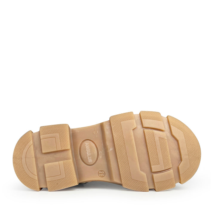gouden veterboots kinderschoenen