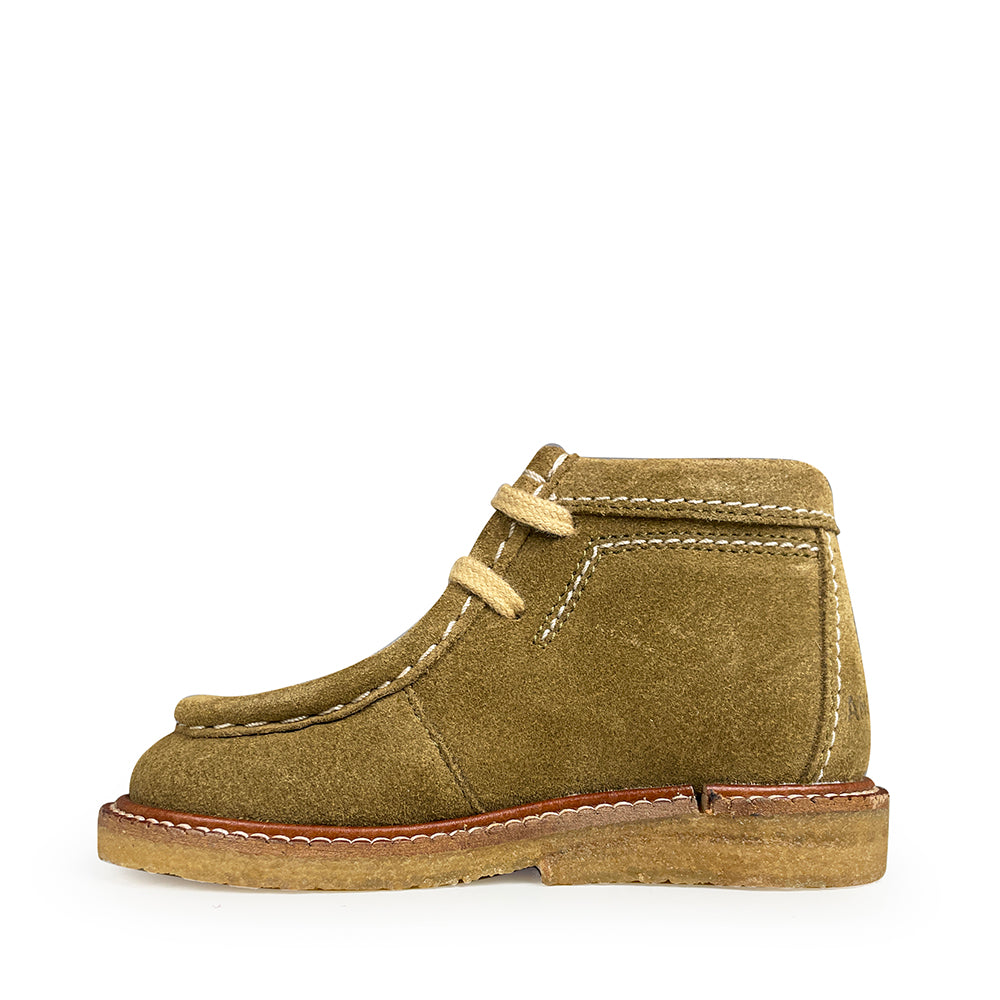groene suède veterschoenen kinderschoenen