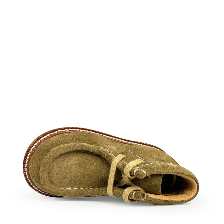 groene suède veterschoenen kinderschoenen
