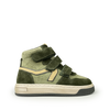Hoge groene sneaker met velcro