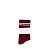 Boyfriend socks maroon