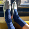 Her socks - lurex saffier glitter