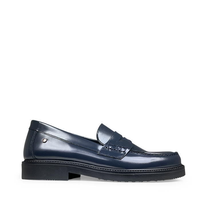 Confetti donkerblauwe lakleren loafer voor meisjes en dames – Anna Pops
